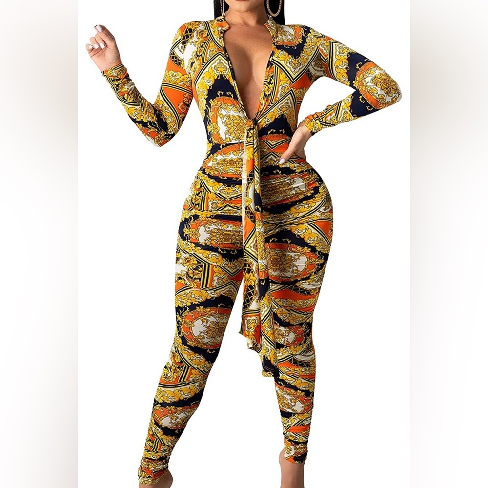 Chain Print Jumpsuit